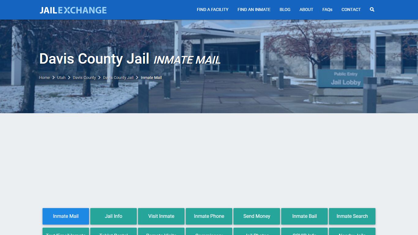 Davis County Jail Inmate Mail Policies | Farmington,